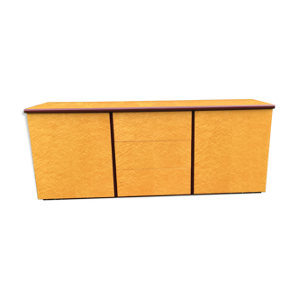 Vintage sycamore sideboard Mario Sabot 1970