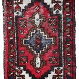 Tapis Vintage Hamadan en Laine (55cm x 88cm), Années 1970