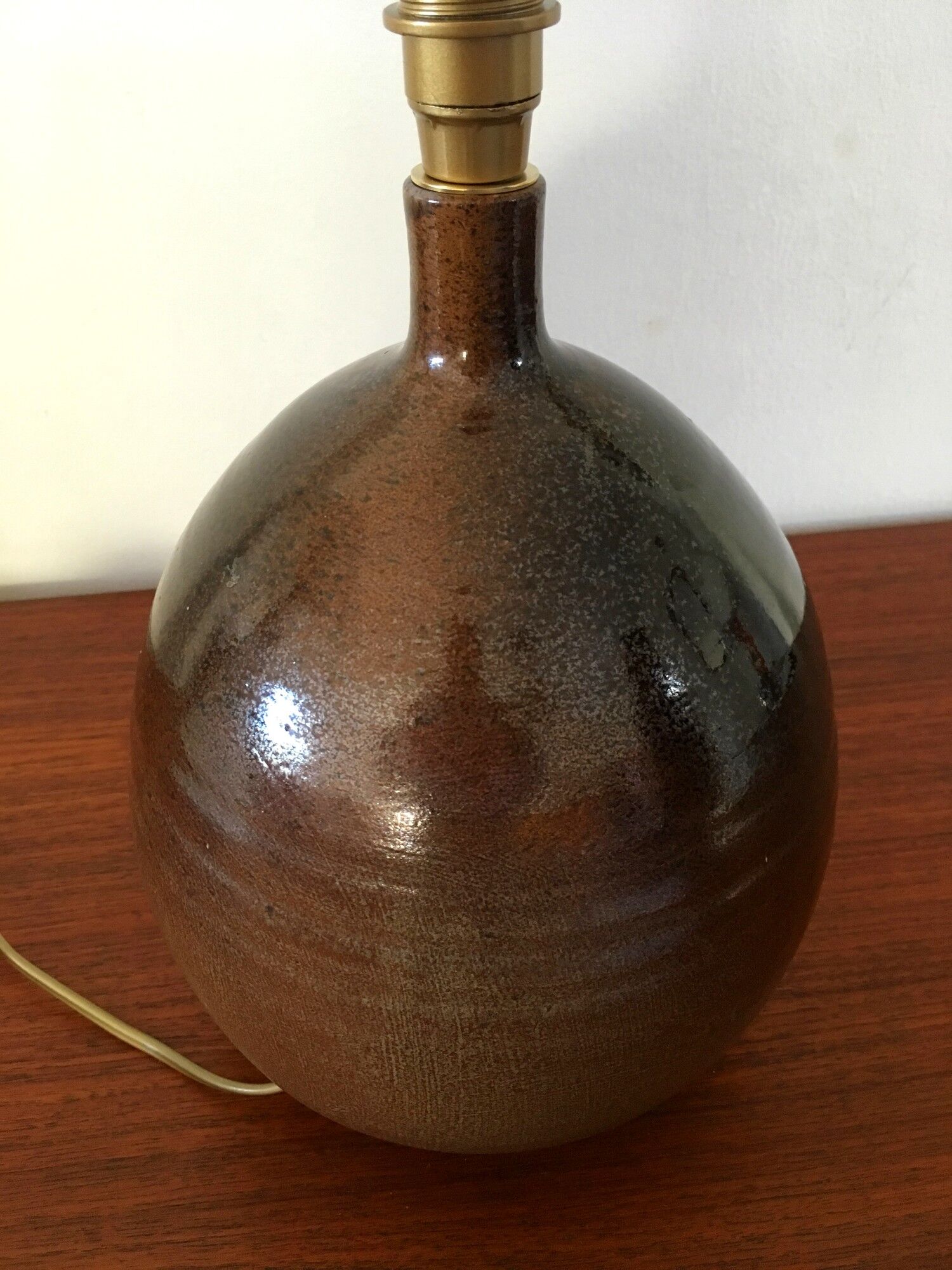 Ceramic lamp by Roland Zobel workshop Les Cyclades vintage