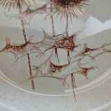 3 old Sarreguemines flat plates