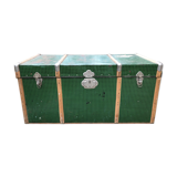 Wooden trunk lined with metal