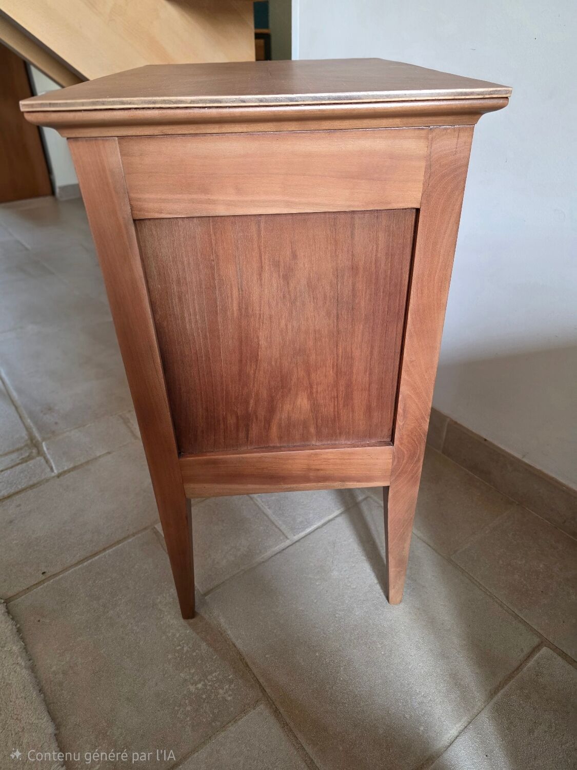 Antique spindle leg bedside table