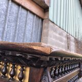 Breton bonnet cupboard in solid oak with 1 door and 1 drawer.