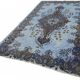 Overdyed Wool Vintage Handmade Carved Rug 173 cm x 296 cm