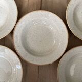 5 speckled hollow plates