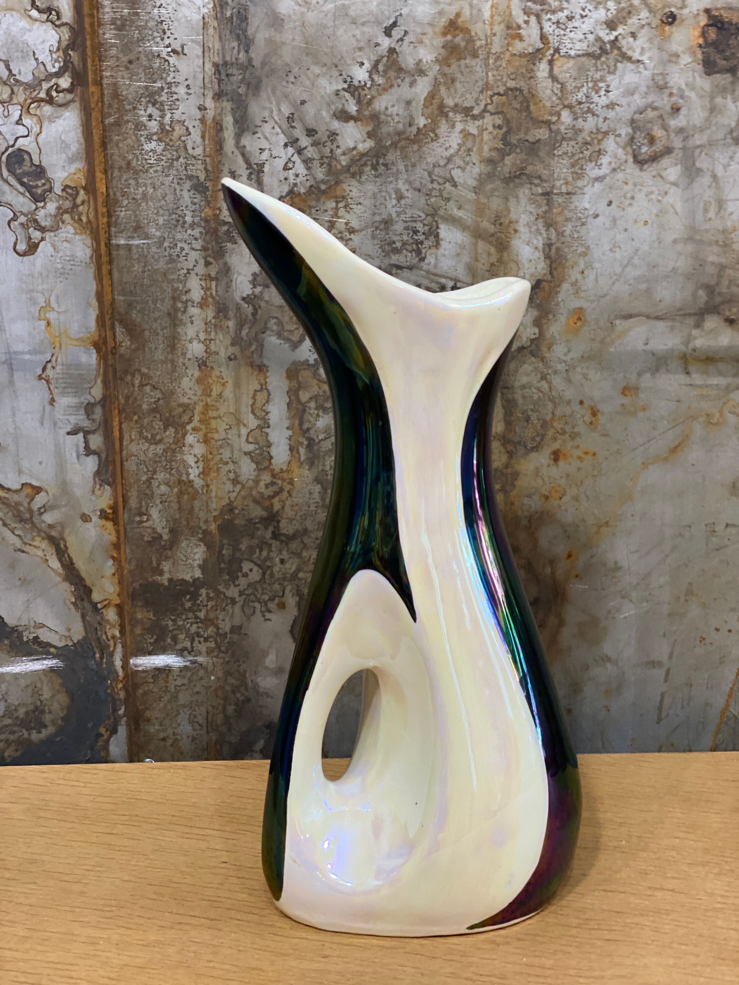 Signed glazed ceramic vase