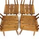 Set de 4 chaises scandinave "Model 121", Bröderna Wigsells, Suède, 1960