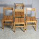 Charlotte Perriand (selection of) for Les Arcs, set of 4 chairs, France, circa 196