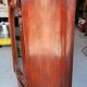 Curved display cabinet from the Napoleon III era in mahogany, circa 1850.