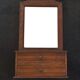 Art deco wall cabinet with mirror and two drawers