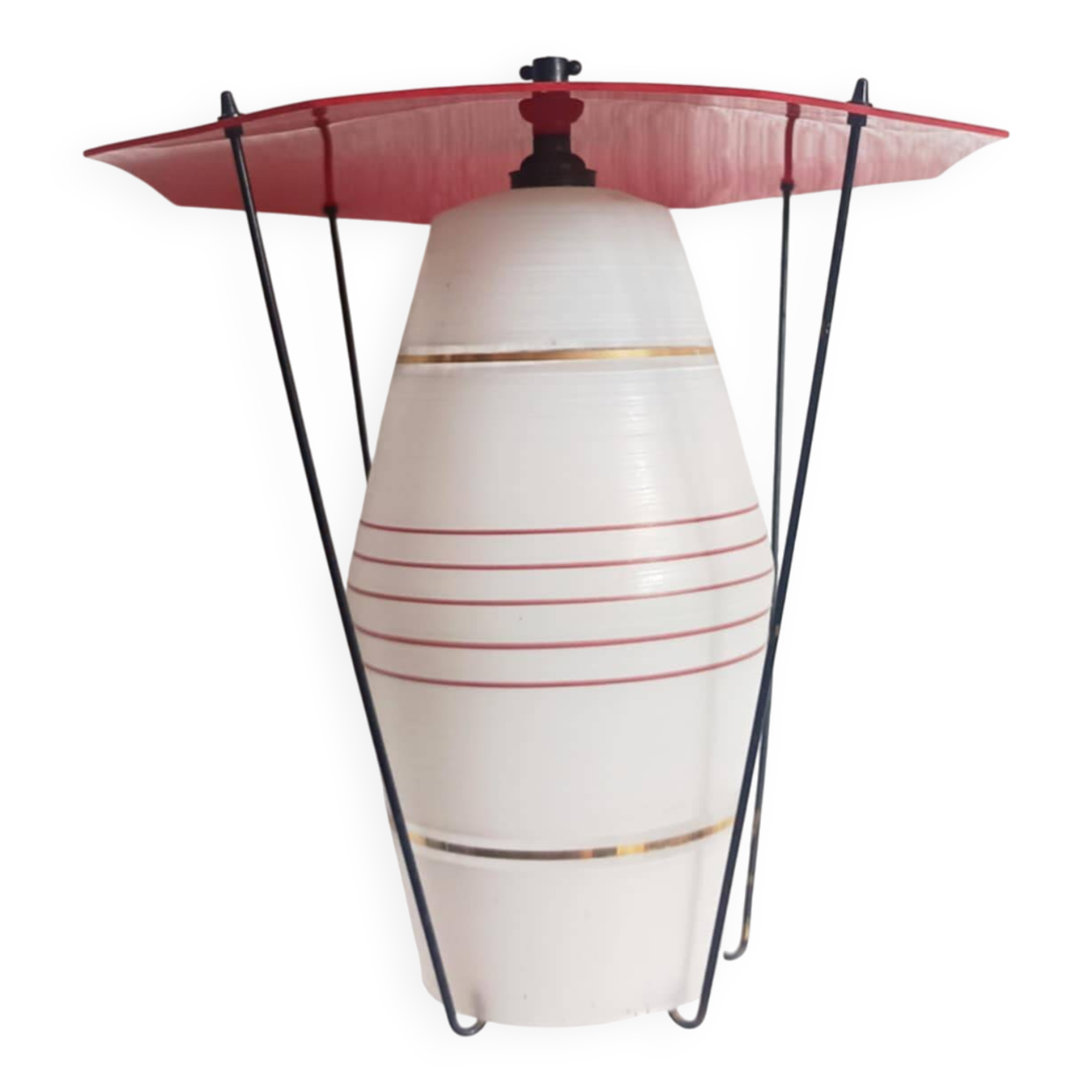 Suspension en verre et plexiglas, 1960