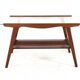 Coffee Table with Glass and Magazine Holder - mid century dutch design