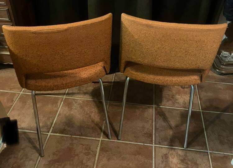 Paire fauteuils style Arne Jacobsen 1970