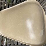 Coque Beige Fiberglass Side Chair Eames Vintage by Herman Miller