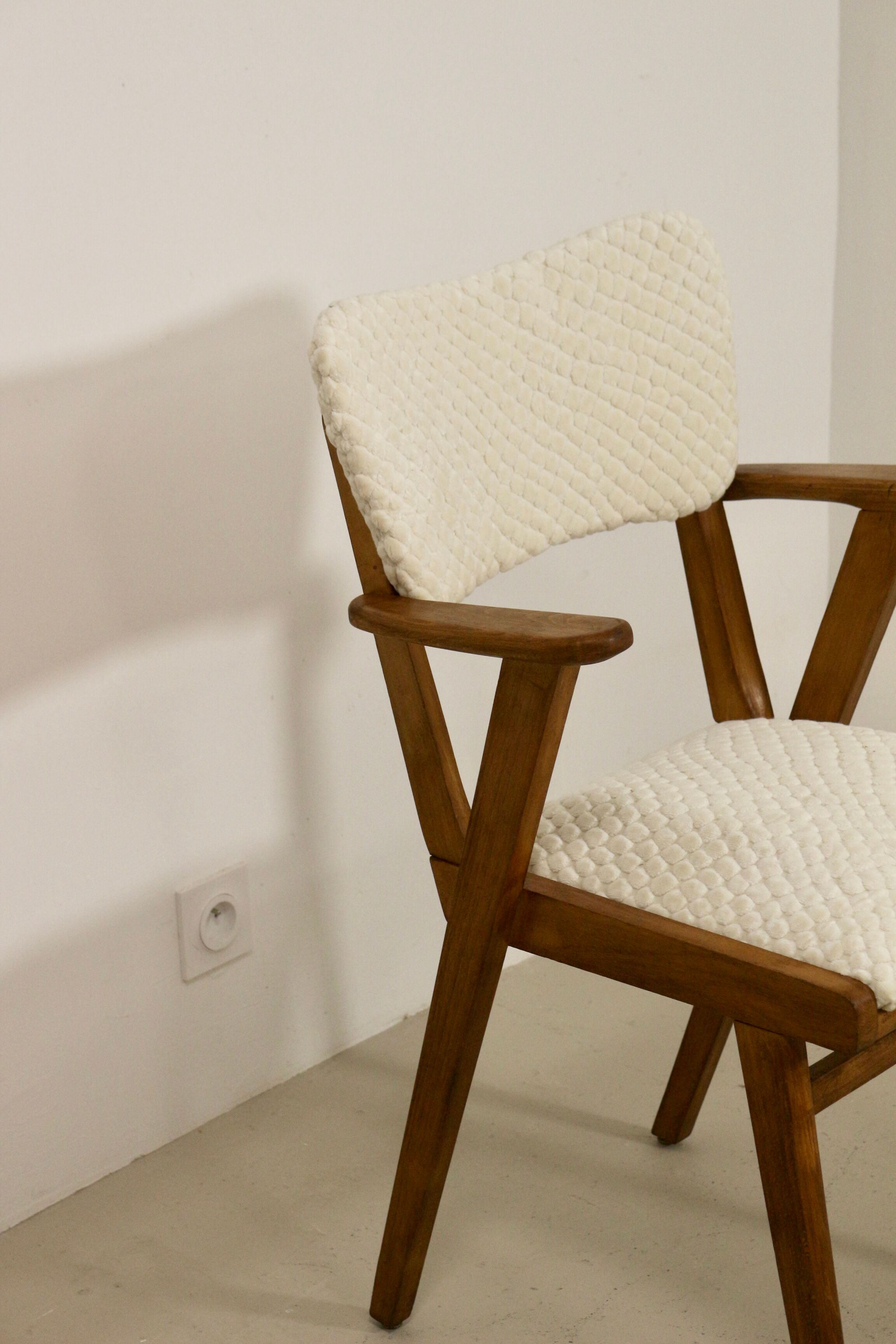 Scandinavian wooden chair 1950