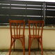 Pair of Mahieu bistro chairs in curved wood