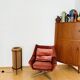 Danish Sisal and Teak Floor or Table Lamp by Ib Fabiansen for Fog and Morup