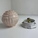 Antique small applique in opaline and art deco ceramic