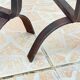 Pair of vintage steel geometric chenets