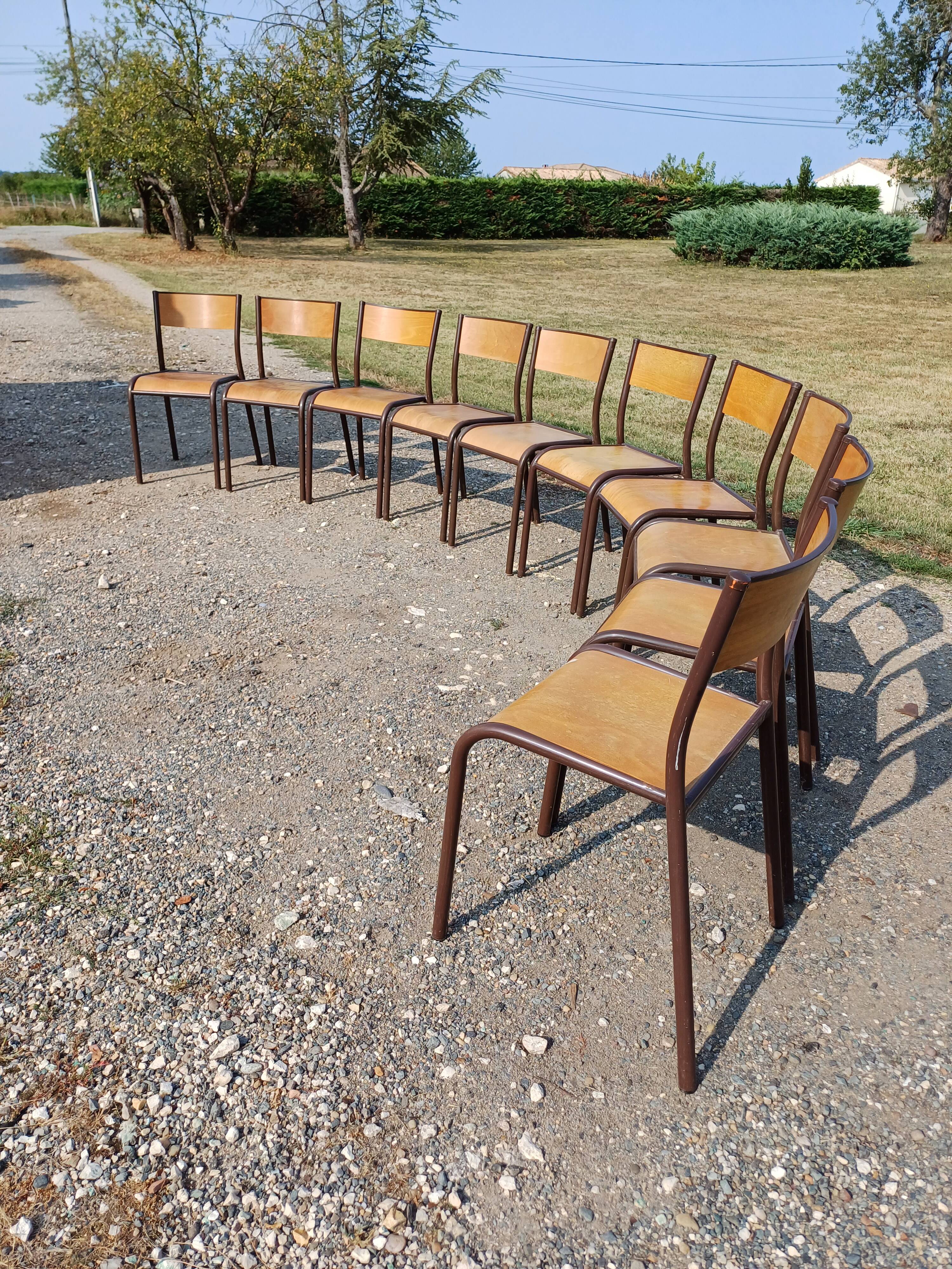10 Vintage Canteen Chairs