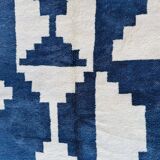 Traditional Moroccan rug, natural wool, 3 x 2 m.