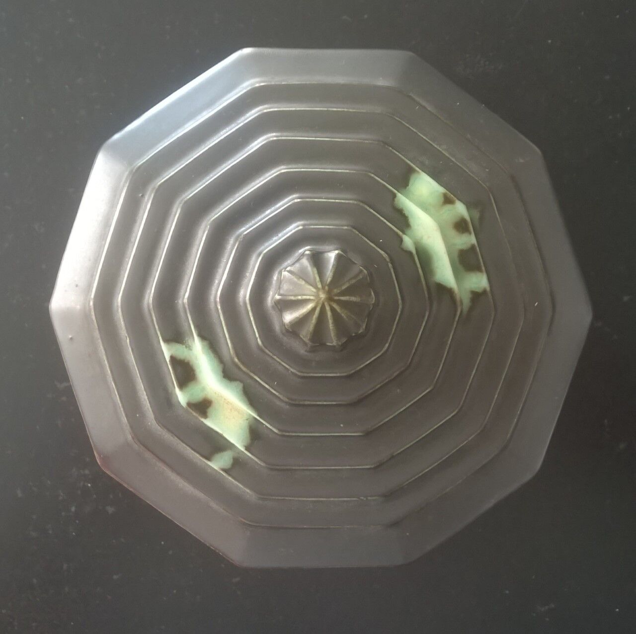 Vintage Porcelain Decagonal Box