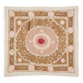 Vintage hand-embroidered tablecloth 132x146 cm