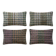Set of 4 vintage kilim cushion covers 41x61 cm