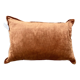 Coussin velours corail 35x50 cm