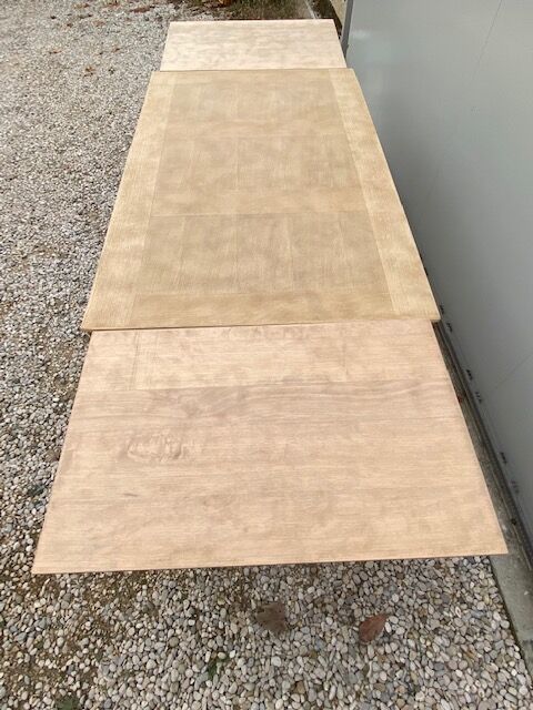 Sanded farmhouse table extension up to 2.54m