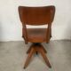 Office chair blond wood 50-60s vintage