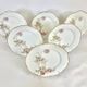 6 flat plates Baltimore Rose by Haviland Limoges