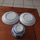 Lot tasse et 2 sous tasses anciennes Japonaises
