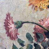 Painting on canvas bouquet