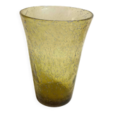 Biot bubble glass vase from the 70s, height 25 cm