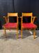 Fauteuils bridge pieds compas années 60