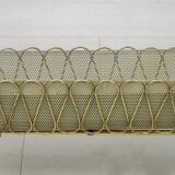 Attributed Gio Ponti Mid-Century Italian Spiral Brass Planter 1940