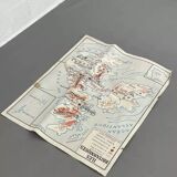 Old double-sided school map, Rossignol edition