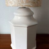 Large art deco lamp in cracked ceramic