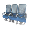 Row of 3 airplane seats of the German airline Condor