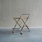 1950s Italian Bar Trolley, Attributed to Cesare Lacca