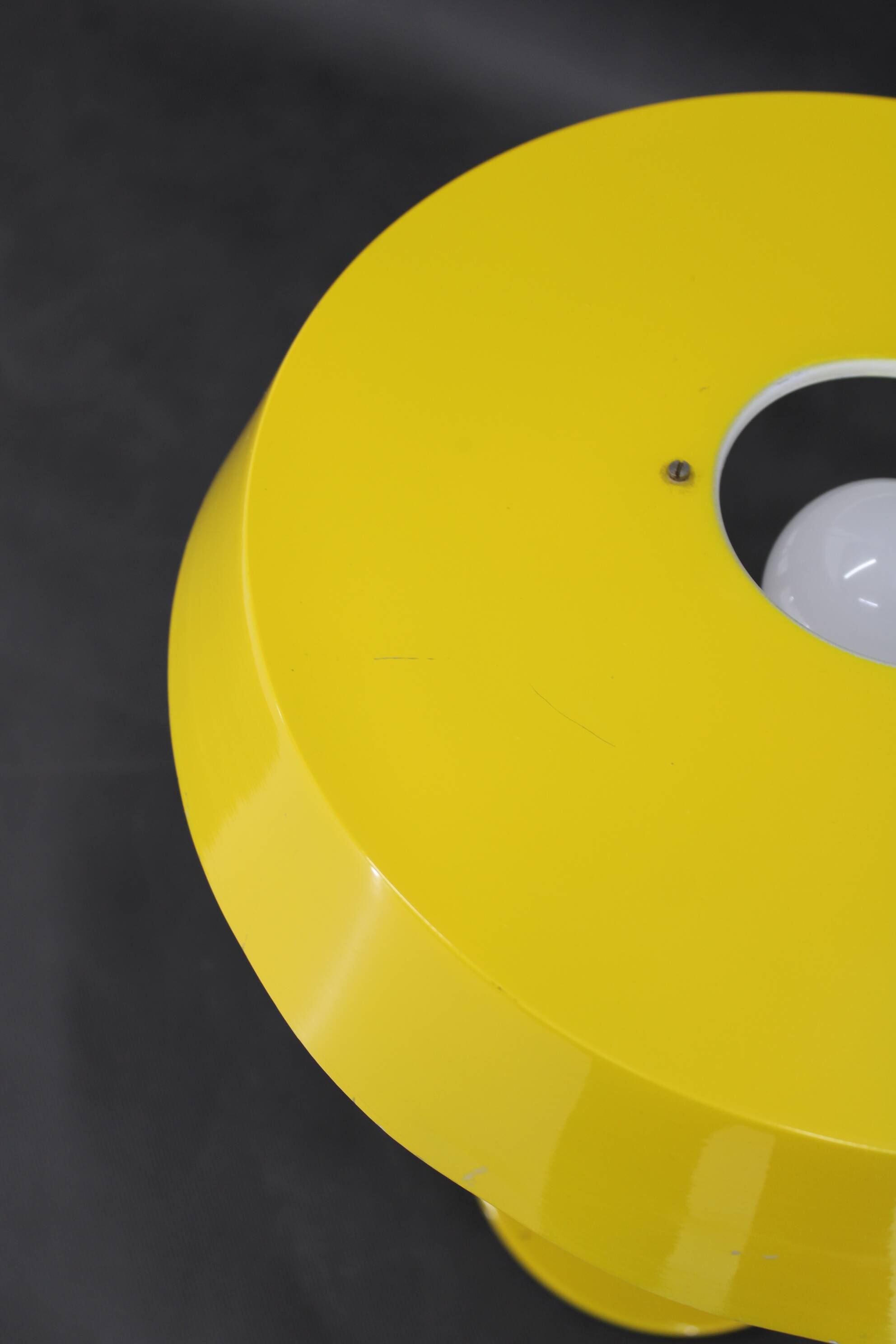1970s Yellow Table Lamp by Kamenicky Senov , Czechoslovakia
