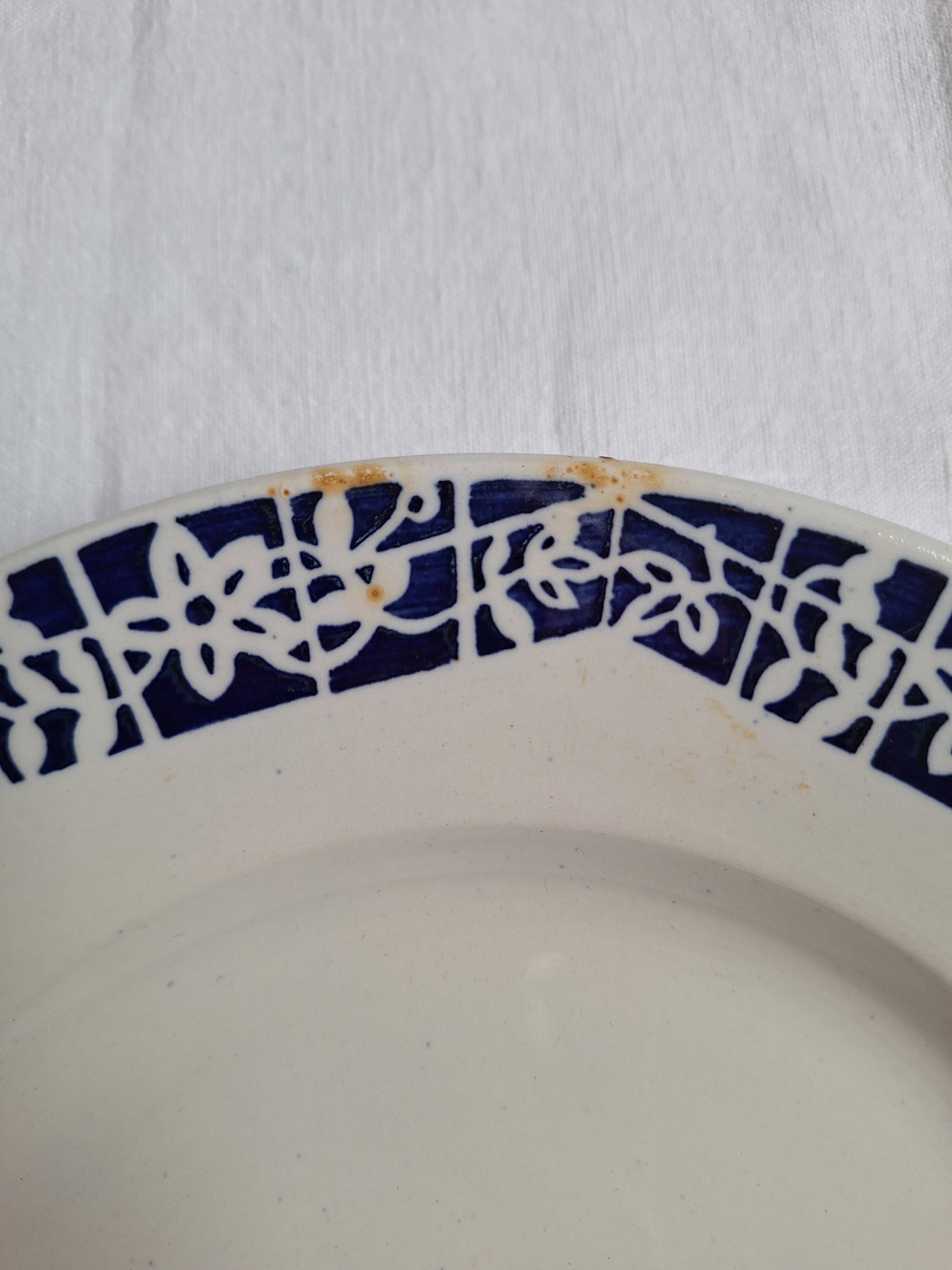 Vintage blue dinner plates