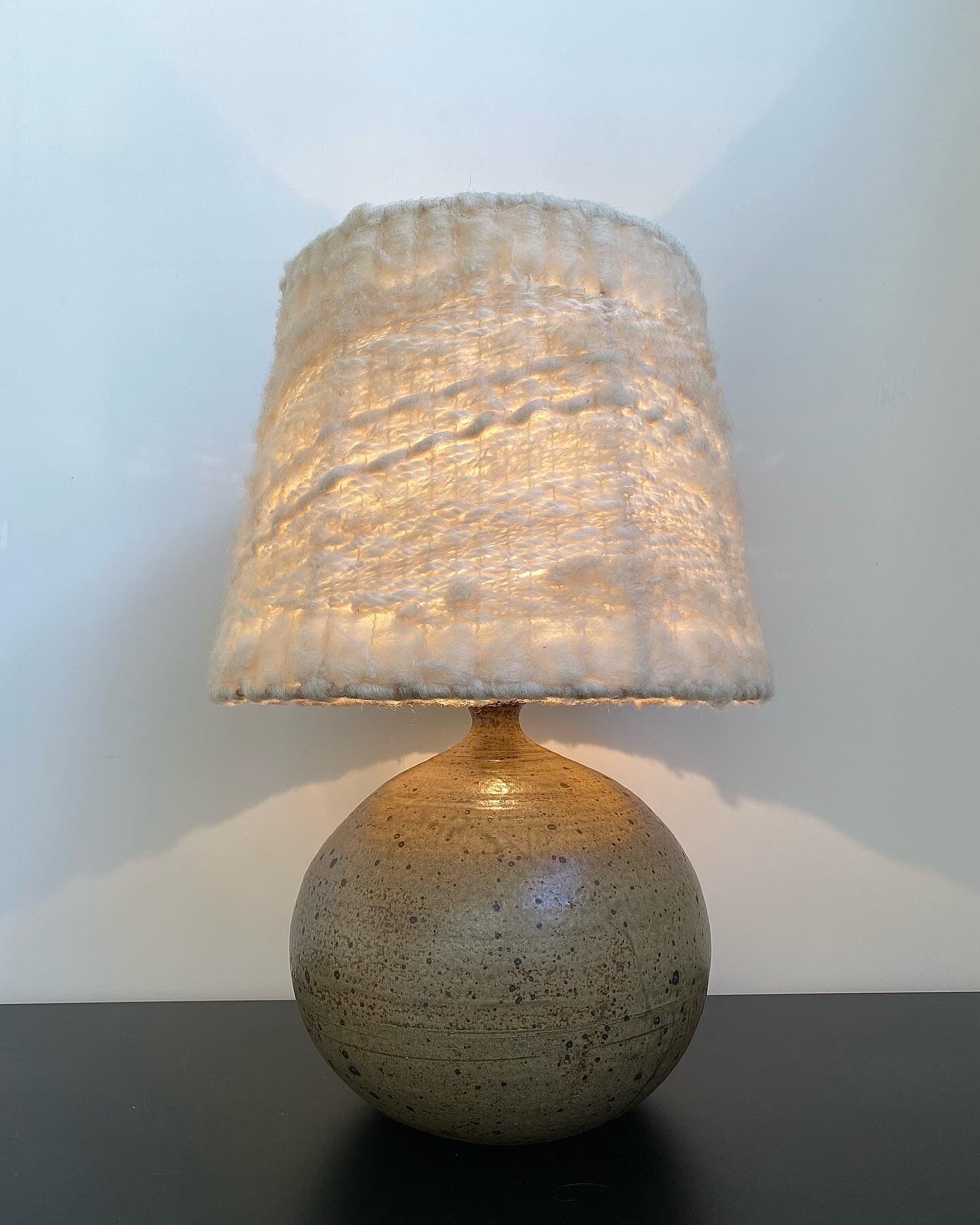Pyrite sandstone lamp