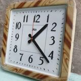 Old factory clock brown wall clock