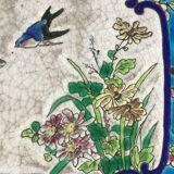 Longwy 19th-century enamels sellette