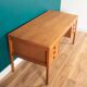 Retro Oak 1960s Danish Mid Century Desk Two Sided Partners By Domino Møbler