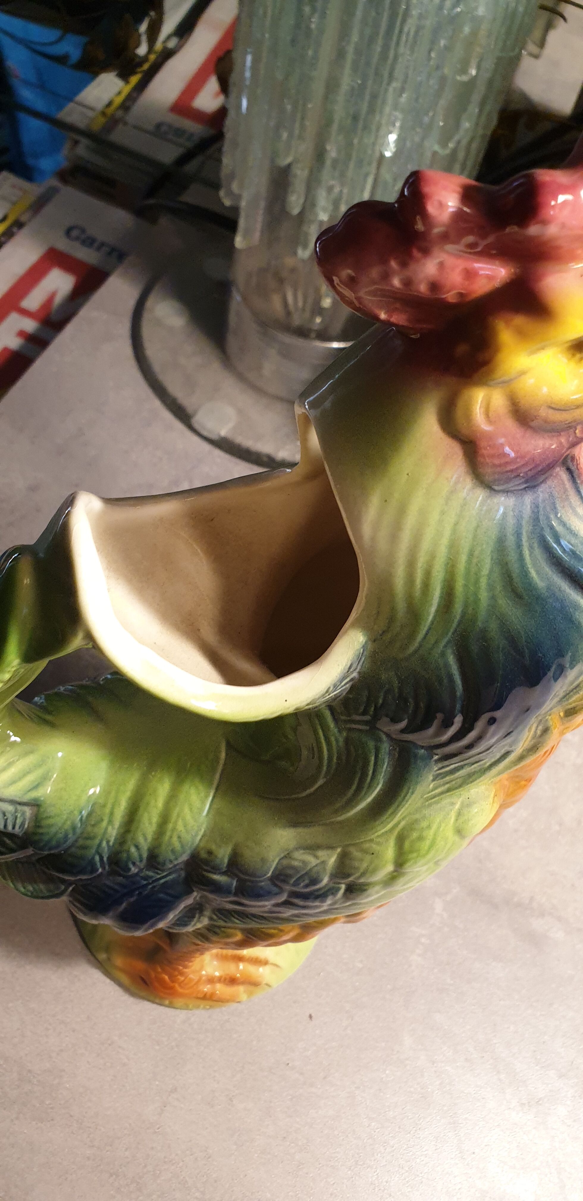 Ceramic rooster St Clément