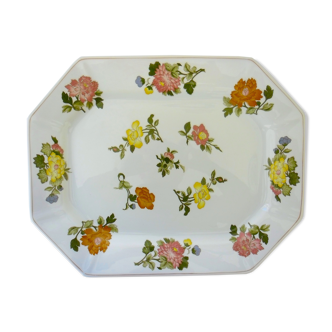 Plat de service en porcelaine de Wedgwood, ligne "Georgetown collection", modèle "Kimono"