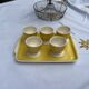 5 coquetiers et leur plateau de service Villeroy et Boch